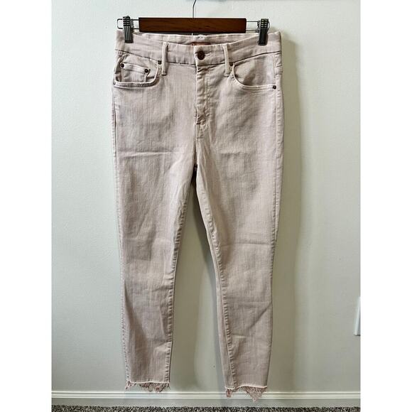 MOTHER high waisted looker dagger ankle fray jeans women's size 28 - Picture 3 of 11